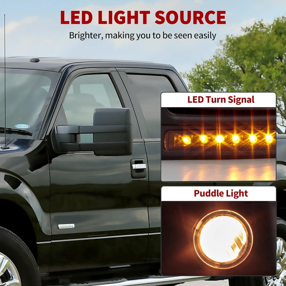 Power Fold Towing Mirrors for Ford F150