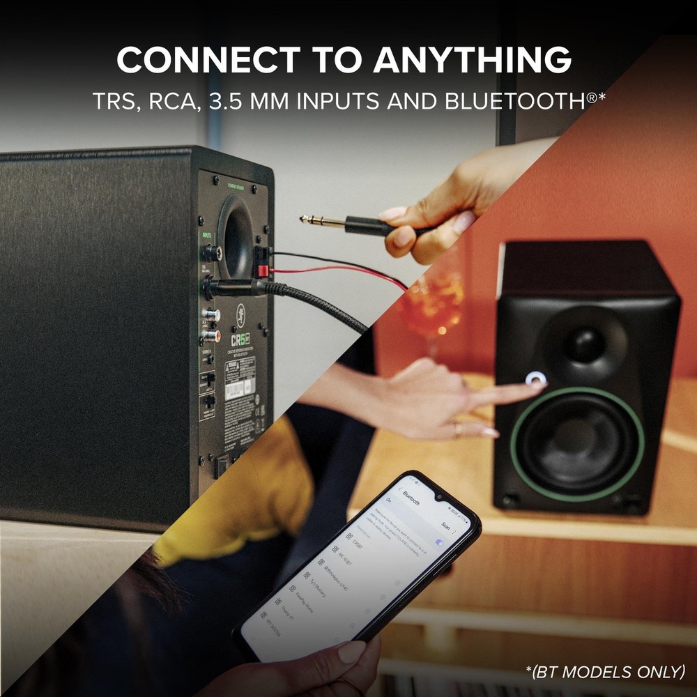 Mackie CR5BT 5.25" Creative Reference Powered Studio Monitors with Bluetooth,