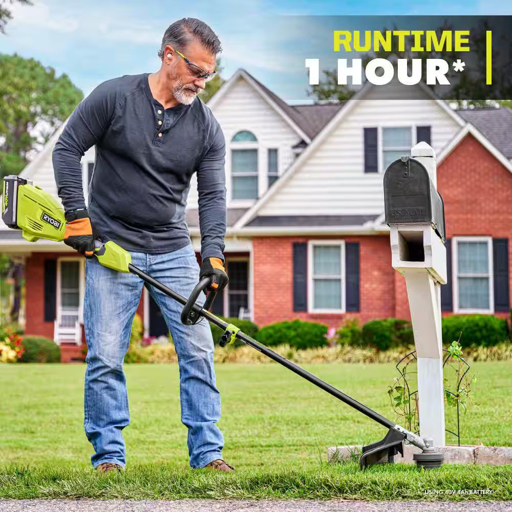 40V 15 In. Expand-It Cordless Battery Attachment Capable String Trimmer with 4.0