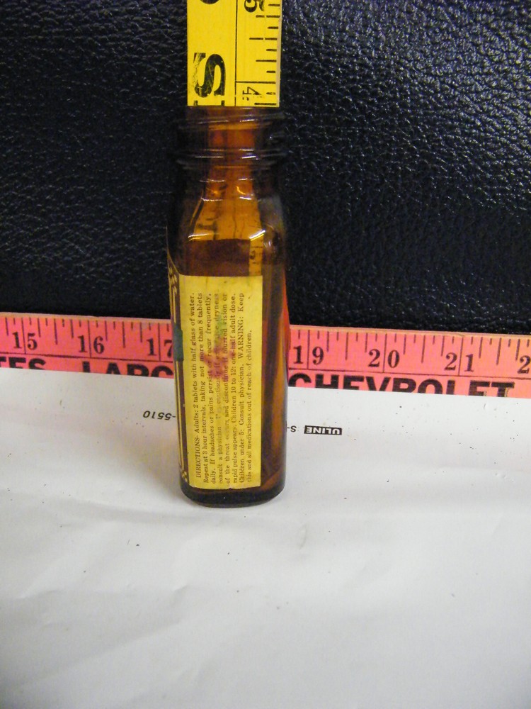 Vintage Watkins Acotin Tablets Empty Bottle