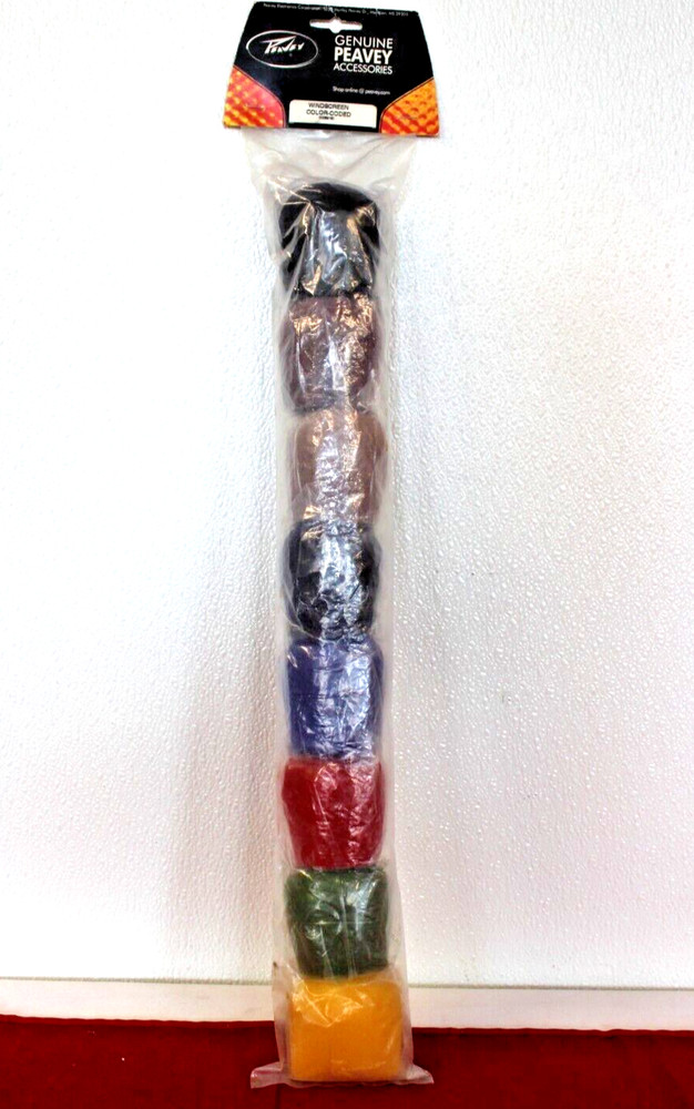 Peavey Color-Coded Windscreen 8-Pack