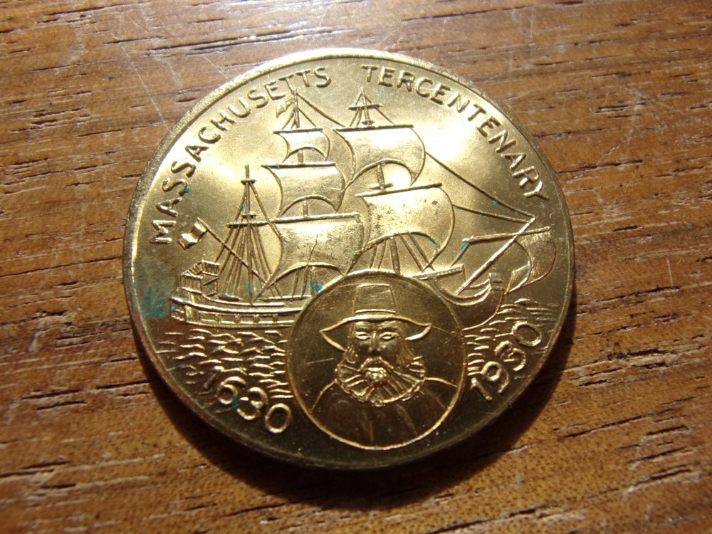 1930 MASSACHUSTTS NICE SHIP BRASS NICE CHOICE COND