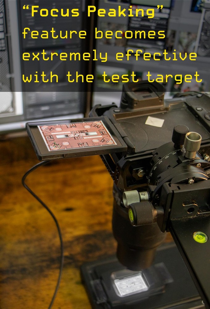 35mm Film Focus Checker High-Resolution Sharpness Calibration Target Chart