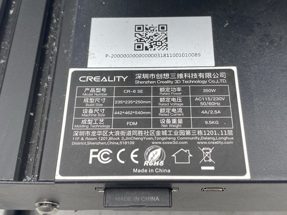 Creality CR-6 SE FDM 3D Printer
