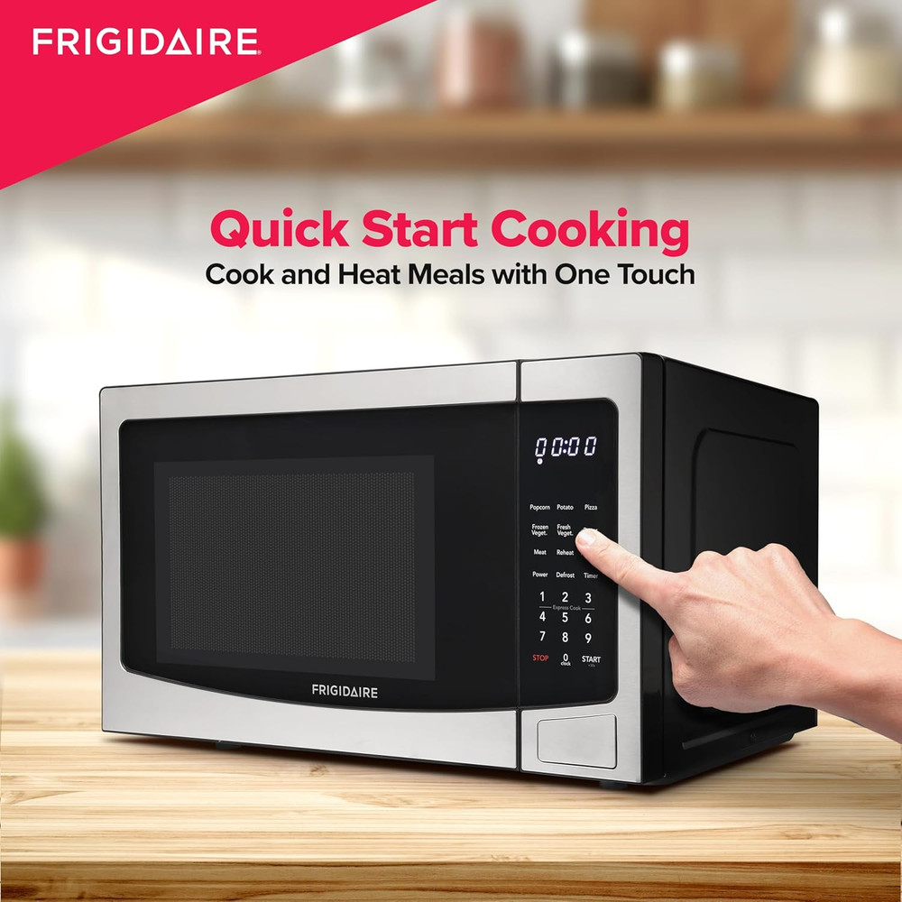 Stainless Steel Microwave Oven, Multi Function, Programmable, 1.1 Cu Ft 1000-Wat