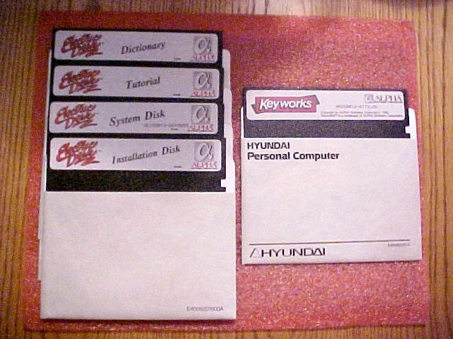 Electric Desk & Keyworks Alpha Software 1984 5.25" floppy discs