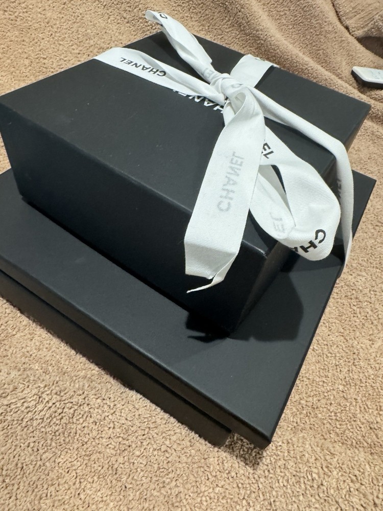 chanel empty gift boxes Qty 3 With Ribbon