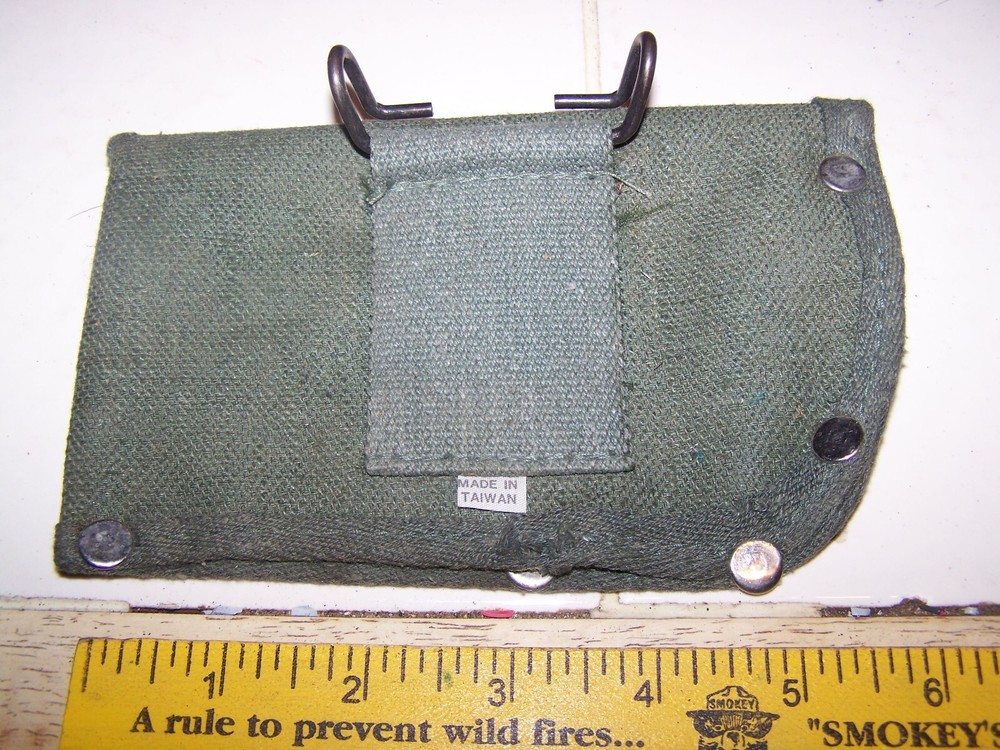 Vintage Olive Drab Military Style Canvas Axe Sheath