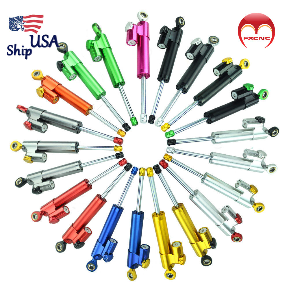 CNC Steering Damper Stabilizer Linear Reversed Shock Universal 255mm Safety New
