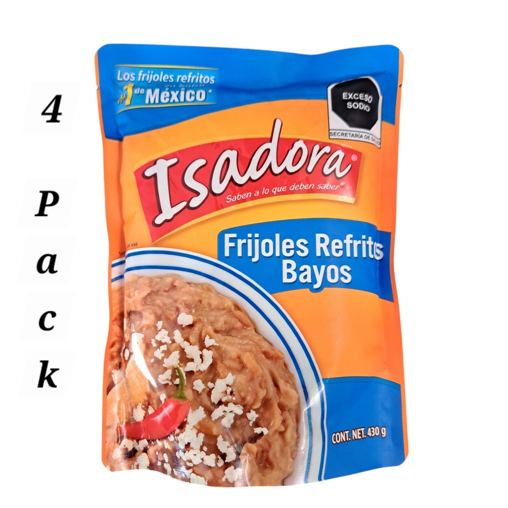 4 PACK! Original Refried Beans - 15.2 oz (430g) each