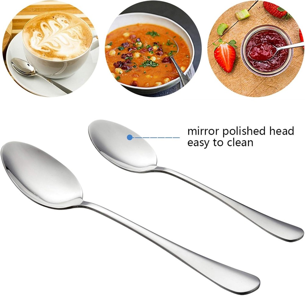Silverware Set Service for 2, E-far 10-Piece Stainless Steel Flatware Set Cutler