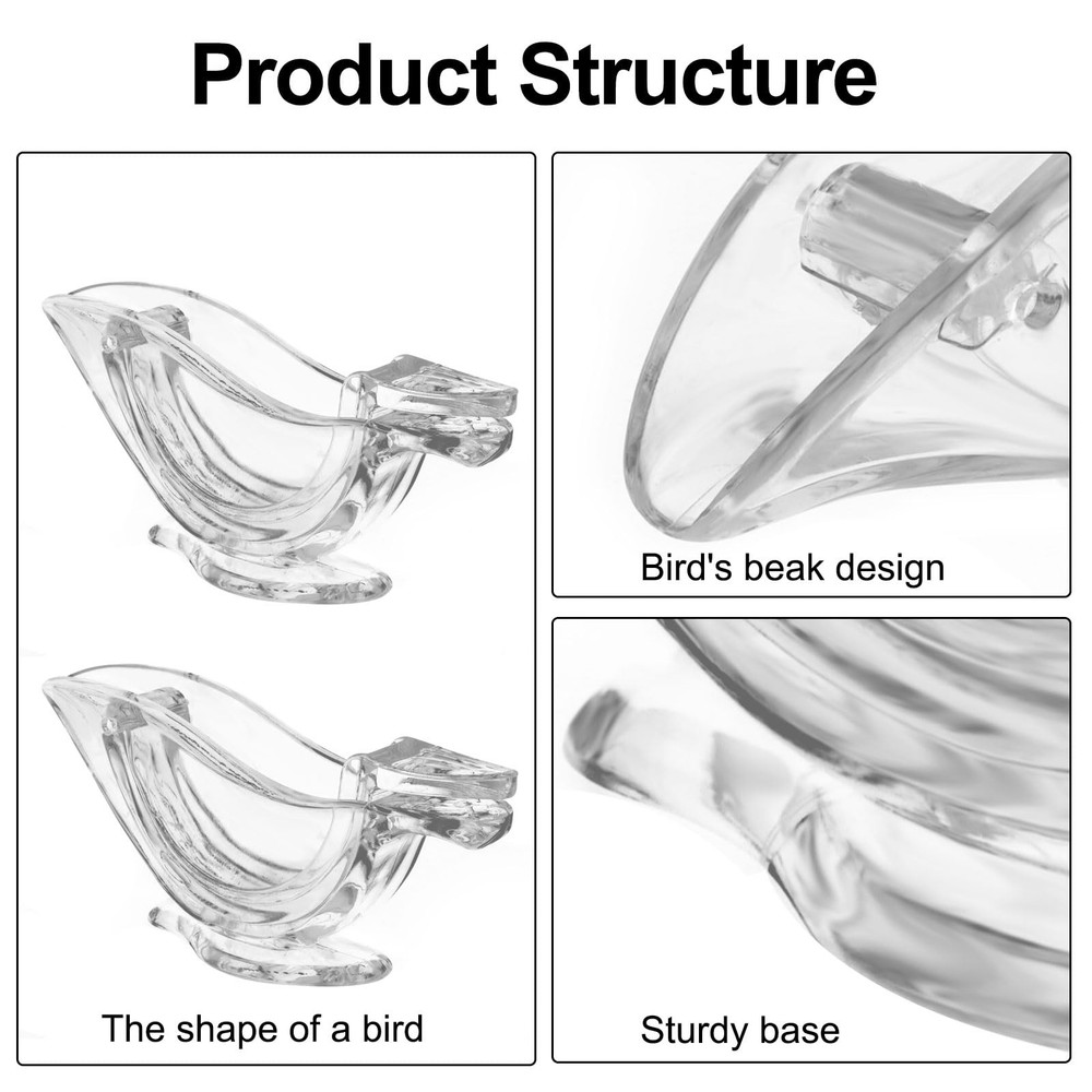 2Pcs Manual Lemon Slice Squeezer Lemon Juicer