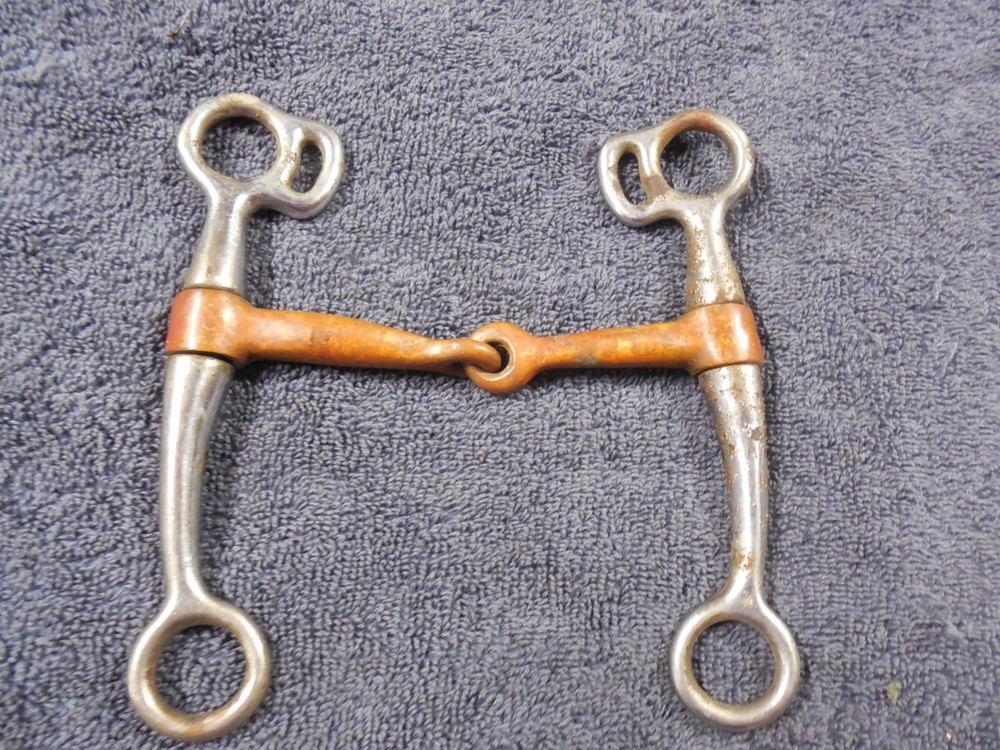 Copper Snaffle Bit 5-5 1/2 size mouth