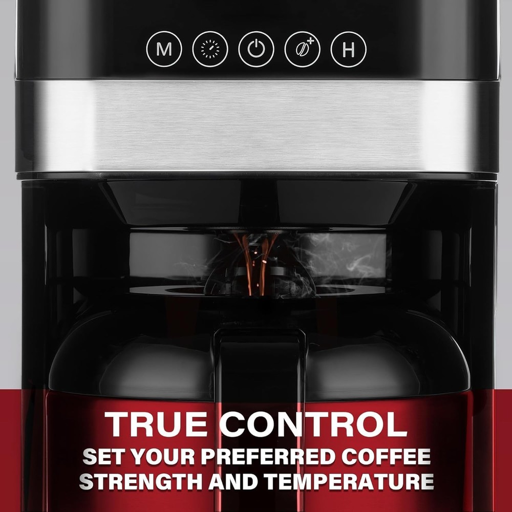 Melitta Aroma Tocco Thermal 8-Cup Programmable Drip Coffee Maker with Filters