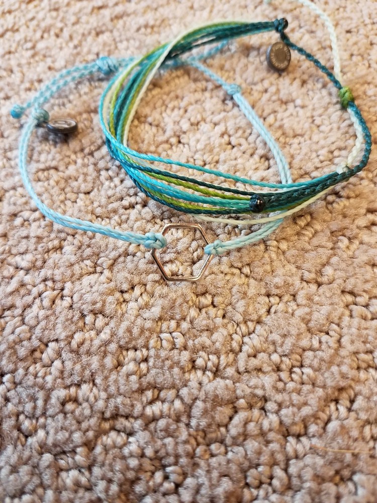 PuraVida Silver Hexagon Bracelet