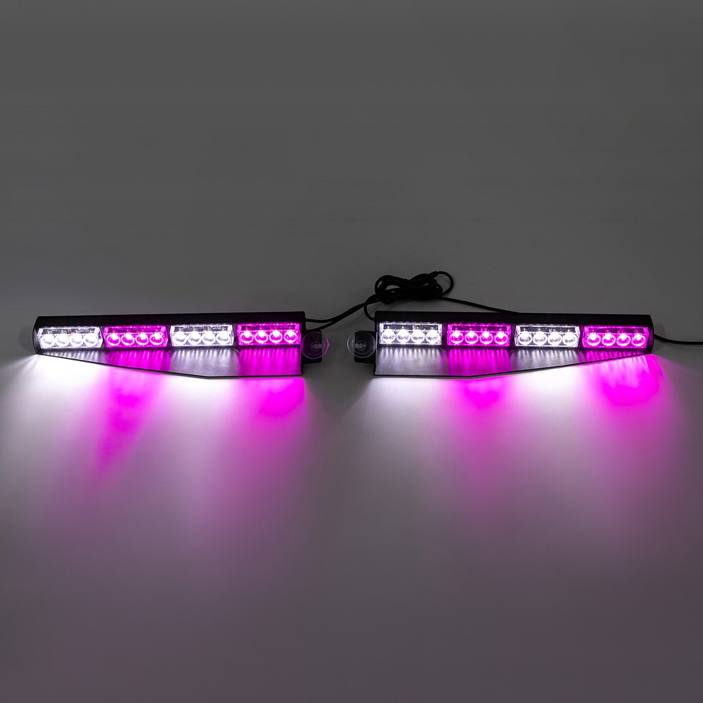 LED Strobe Light Bar Emergency Rooftop Flash Warning Traffic Advisor Waterproof