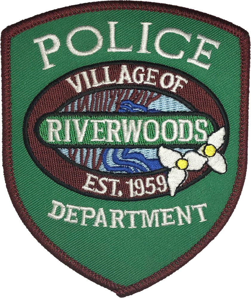 RIVERWOODS POLICE DEPARTMENT SHOULDER PATCH