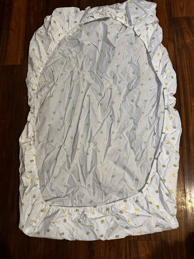 Carter’s Just One You Dragonflies Frogs Ducks RARE PATTERN Fitted Crib Sheet