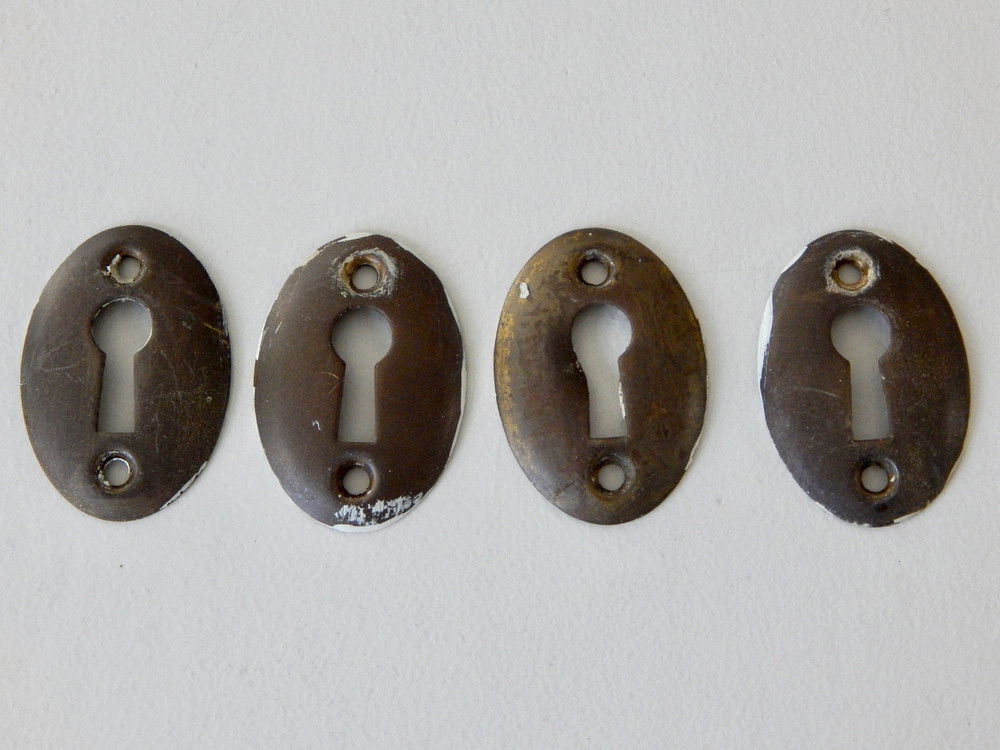 Two 1920's Antique Russwin Solid Brass Doorknobs