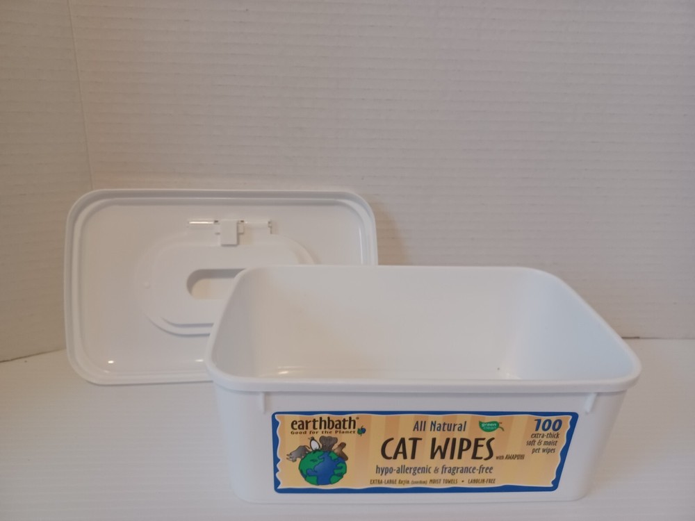 Earthbath Wipe Box White Plastic