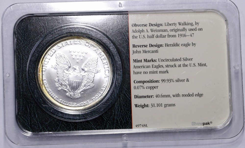 2002 American Eagle 1oz .999Silver Little Ton # 0837