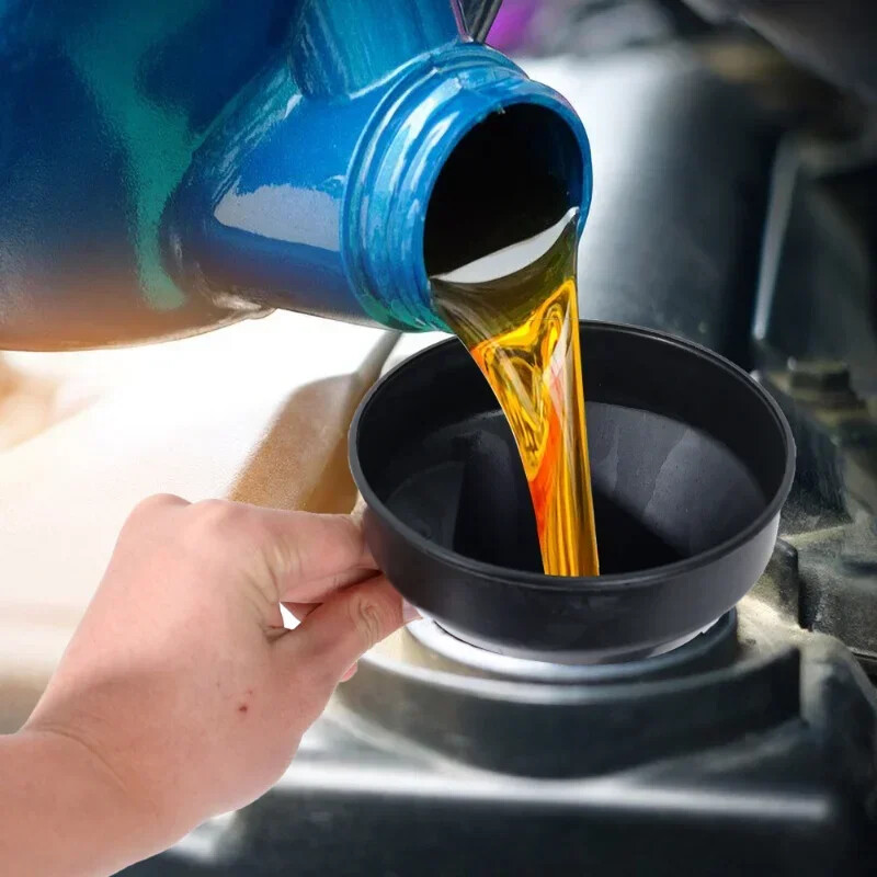 Refueling Plastic Funnel Oiler Filter Mesh Screen Strainer For Car Motorcycle