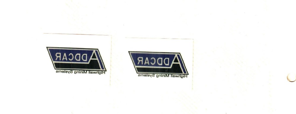 2 VERY NICE ADDCAR HIGHWALL MINING TATTOO NOT A COAL MINING STICKER # 14