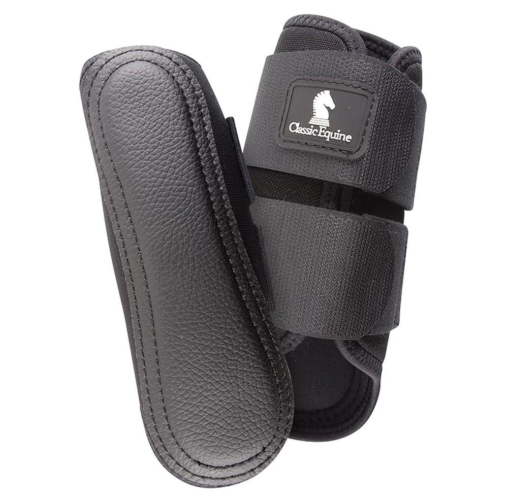 Classic Equine AirWave Classic Splint Boots, Front Medium Black