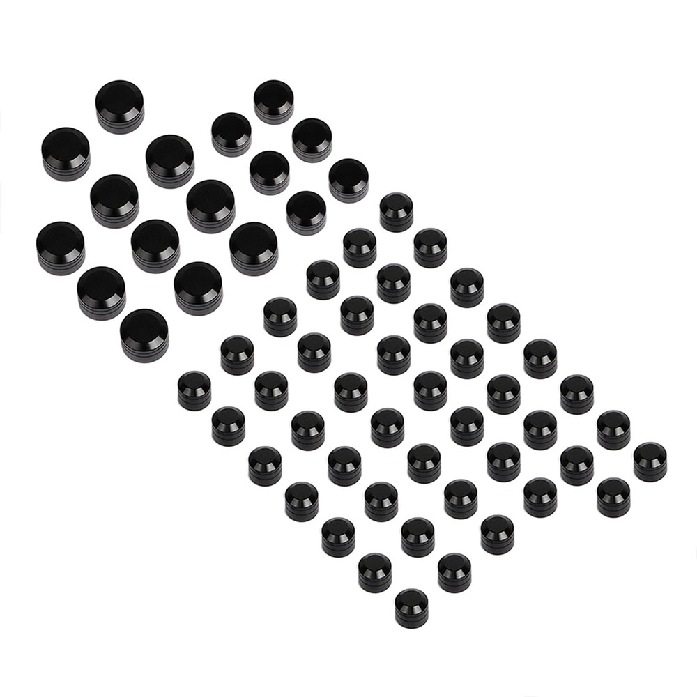 61pcs Black CNC Engine Bolt Covers Fit For Harley Electra Glide FLHT 1999-2006