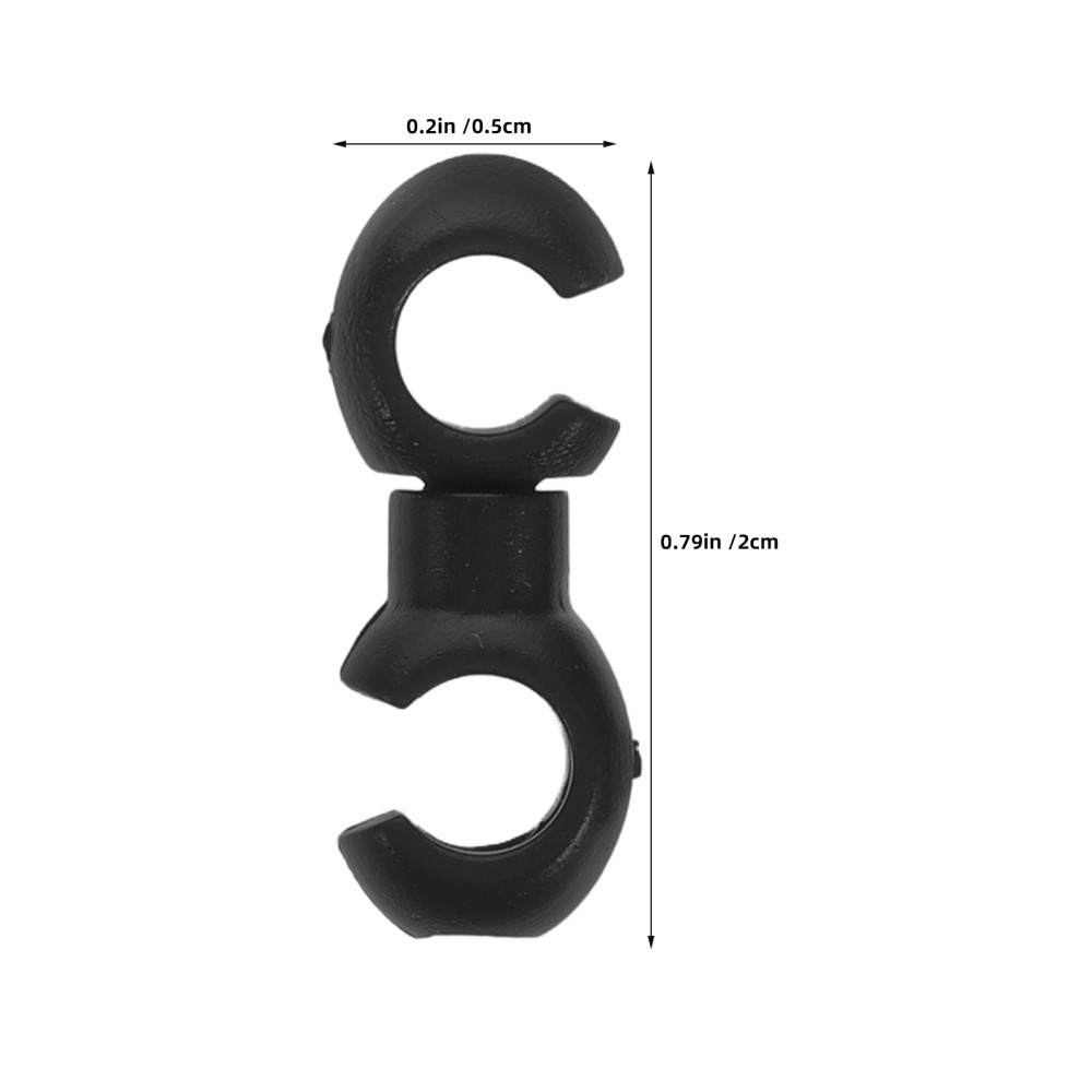 100 Pcs Brake Line Clamps Cable Wire Saddle Bicycle Locks Attachment Clips