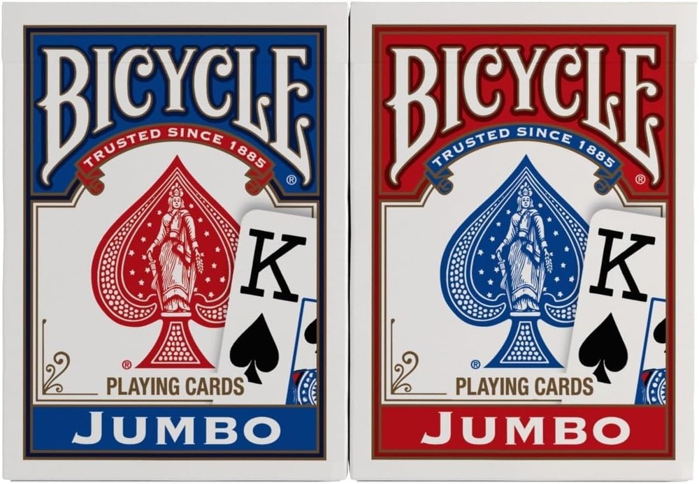 Bicycle Playing Cards, Jumbo Index, 2 Pack