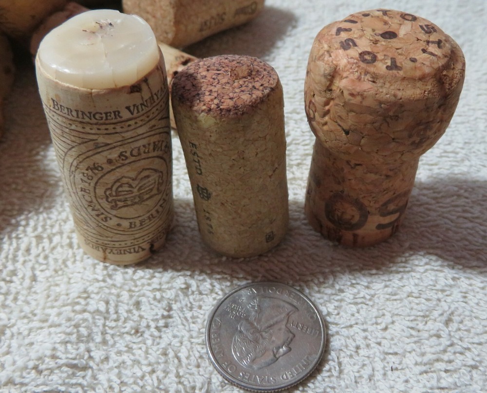 80 Mixed Real NATURAL Used Wine Corks Assorted Crafts Decor Art