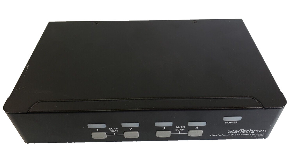 StarTech 4 Port 1U Rackmount USB KVM Switch with OSD - Rack-mountable