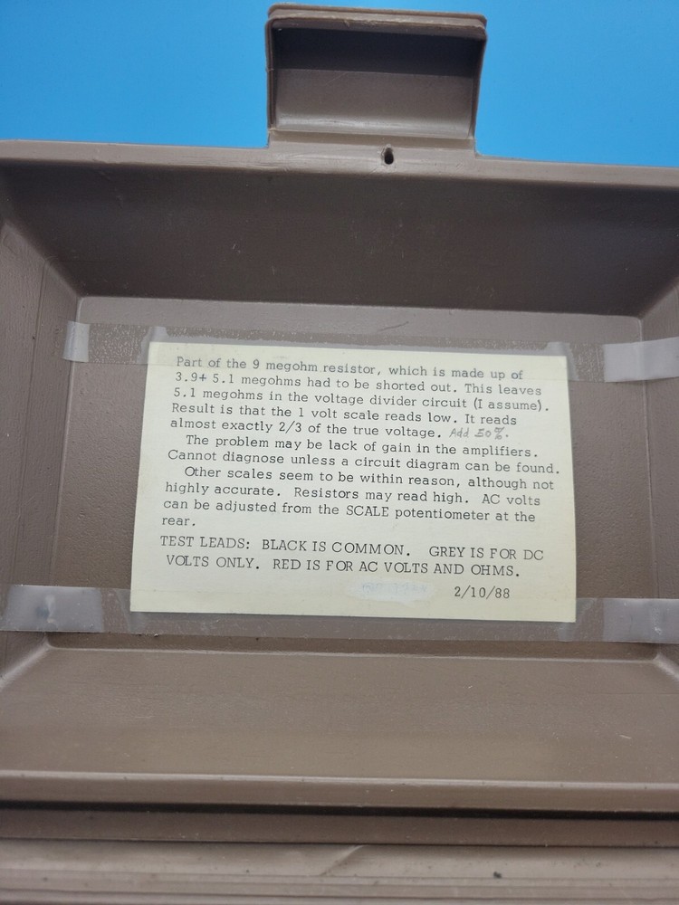 Heathkit Model IM-17 Utility Solid State Voltmeter with Hard Shell Case untested