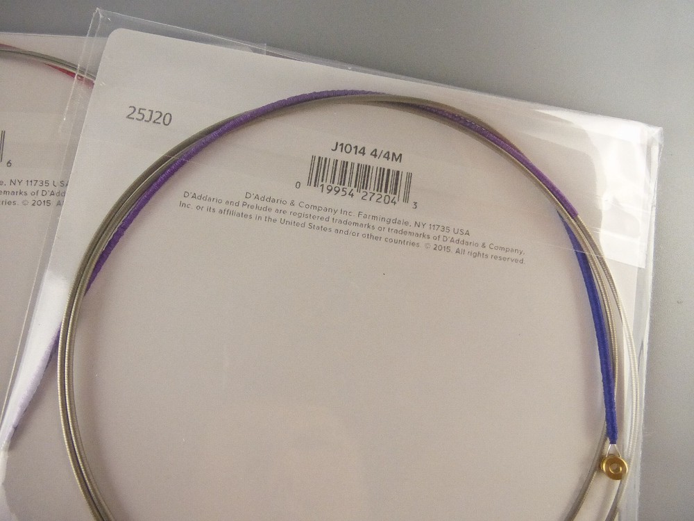 D'Addario Prelude Cello String Set, 4/4 Scale, Medium Tension - New