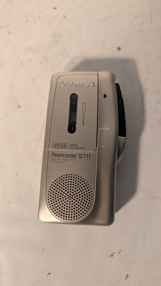 Olympus Pearlcorder S711 Microcassette Voice Recorder . Excellent
