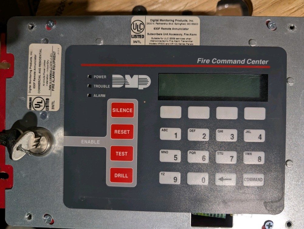DMP 630F-R Remote Fire Command Annunciator