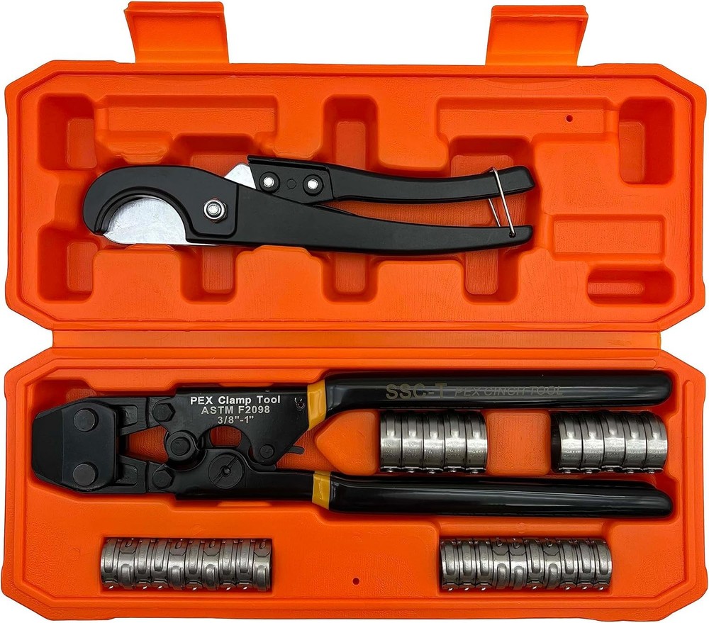 PEX Pipe Clamp Crimping Tool with Cutter