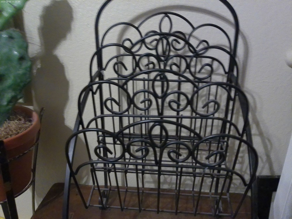 Vintage Rod Iron Magazine Rack