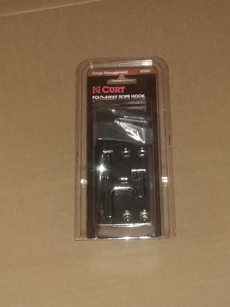 CURT 83061 Chrome Hide-A-Tie Fold Away Rope Hook