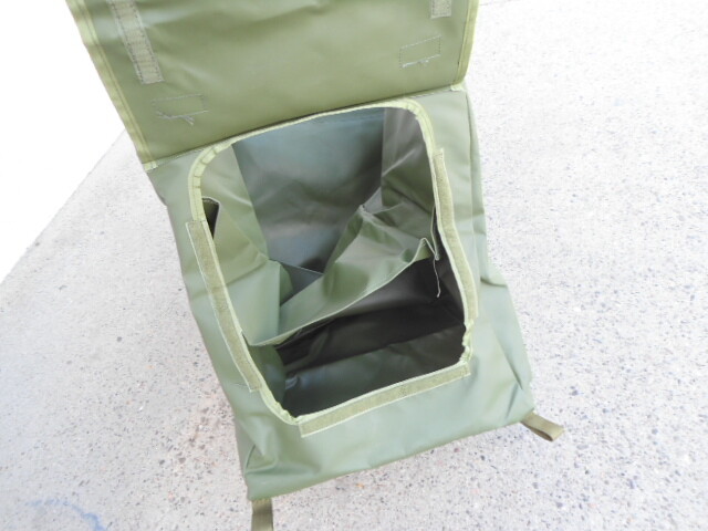 US Military OD Vinyl Collapsible Bin
