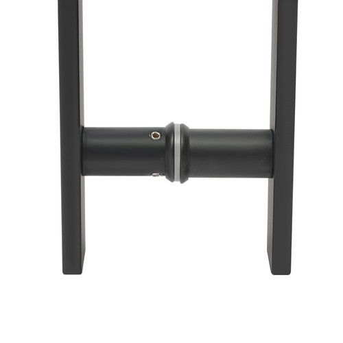 Double Sided Stainless Steel Door Handle H Shape Push Pull Door Handle Black