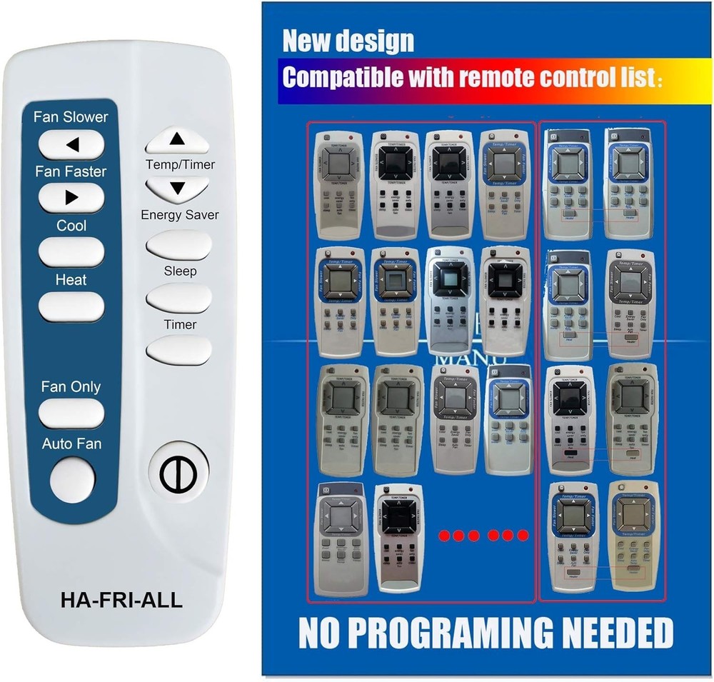 Universal AC Remote Control Replacement for Frigidaire Units Infrared