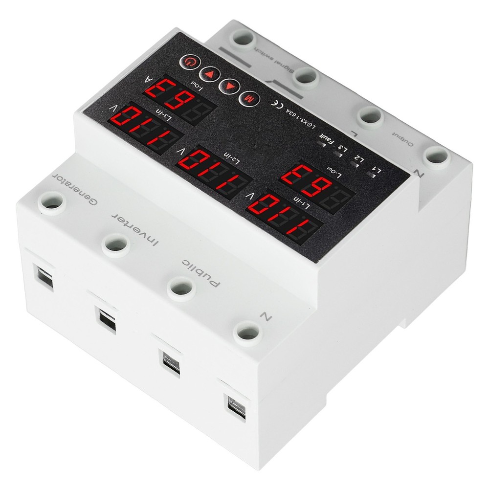 ´AC110V 3 Phase 4 Wire Automatic Transfer Switch 63A Changeover Switch Voltage