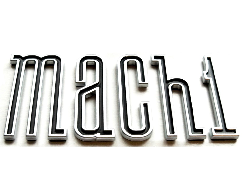 2003-2004 MUSTANG MACH 1 TRUNK LETTERS, PEEL AND STICK
