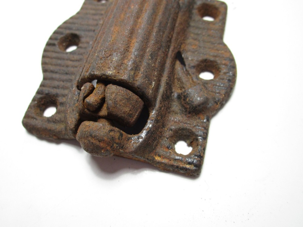 Antique Spring Loaded Screen Door Hinge Cast Iron Salvage Hardware A