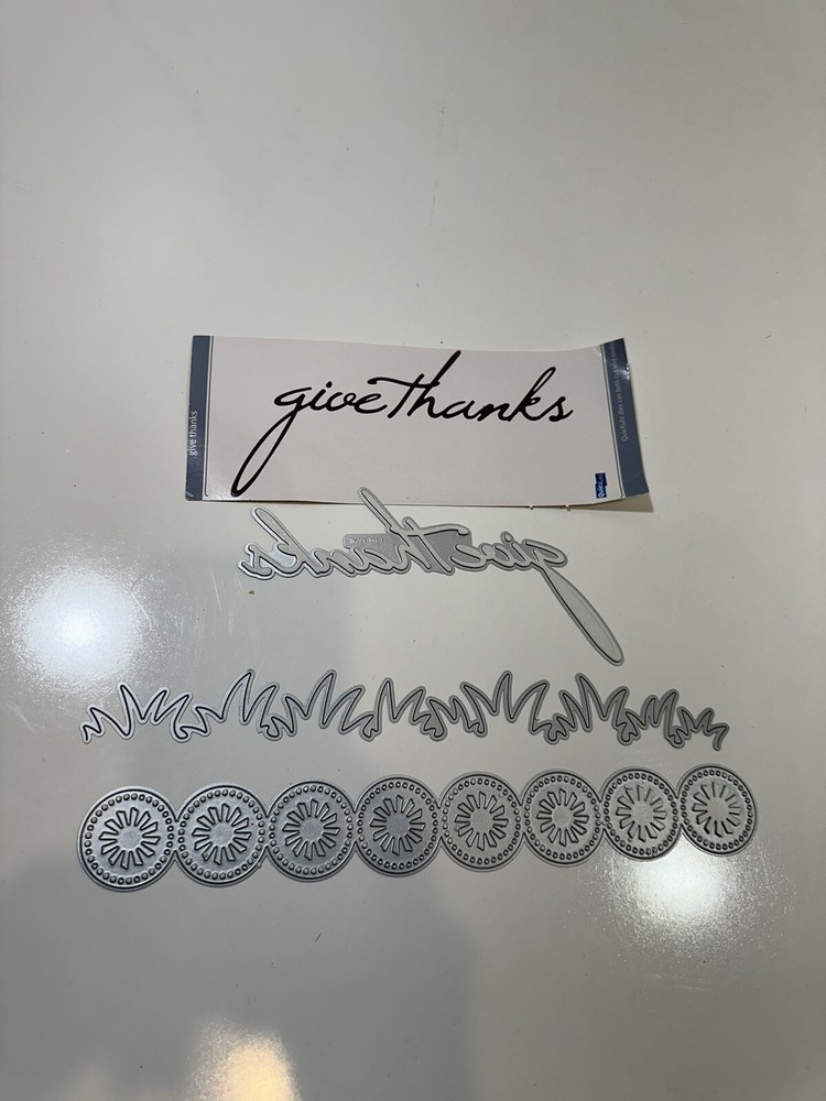 3 QUICKUTZ BORDERS GIVE THANKS CC-SHAPE-046-1 , Circles , Wave 12in