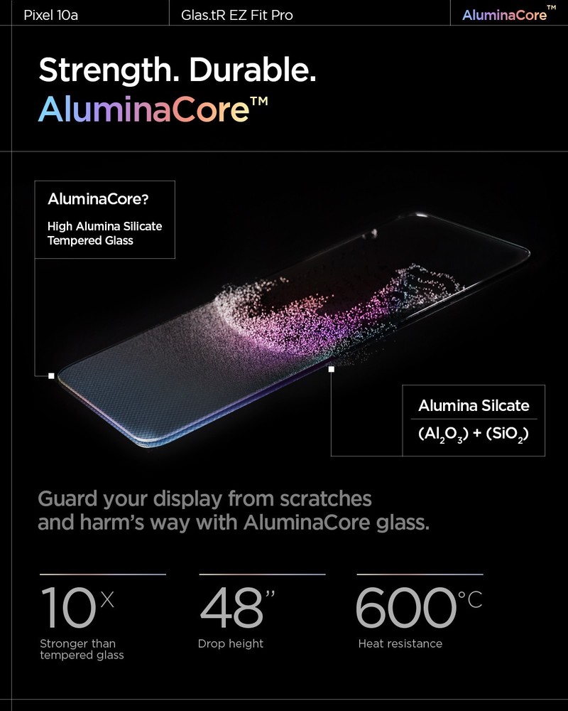 For Google Pixel 10a | Spigen Glas.tR EZ Fit Tempered Glass Screen Protector