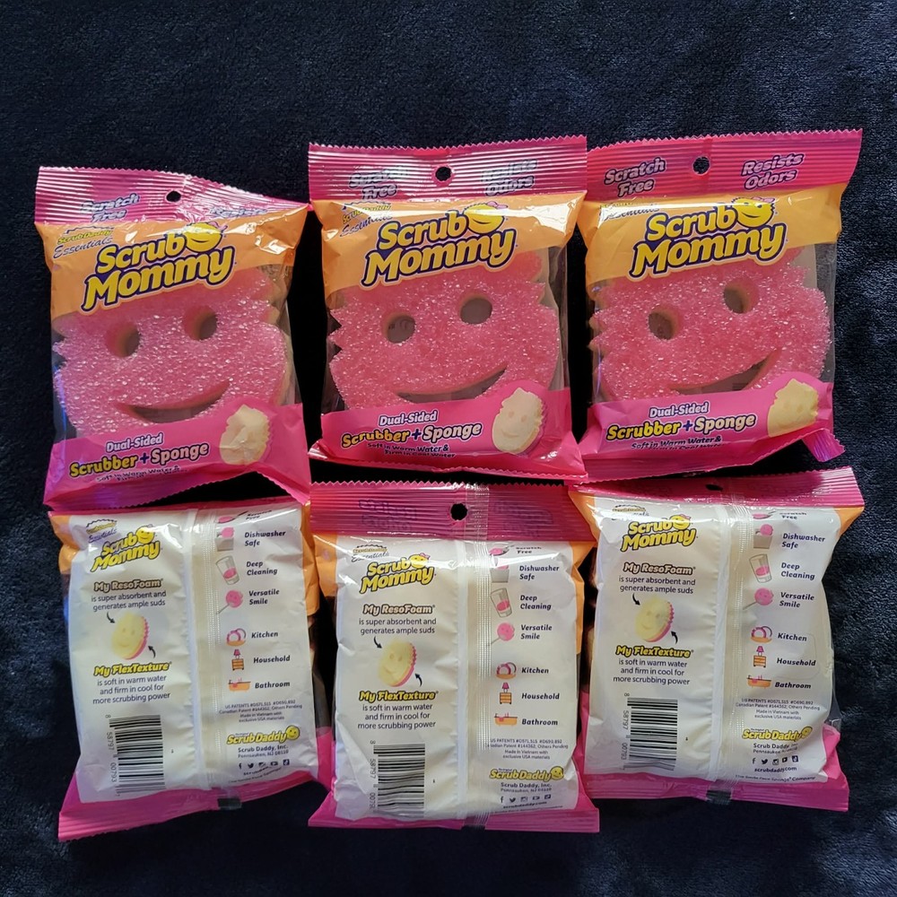 Scrub Mommy Dual sided scrubber + sponge 6 pack