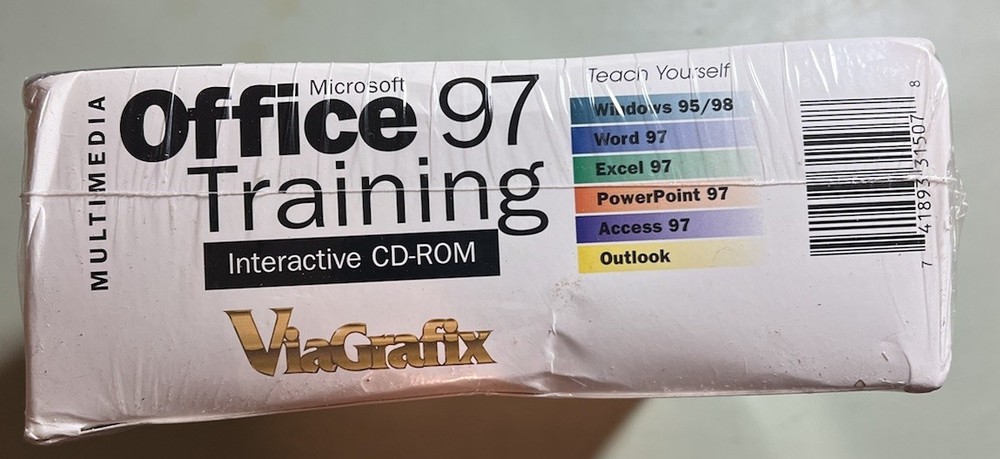 Microsoft Office 97 Training Interactive CD-ROM Y2K ViaGrafix - Sealed
